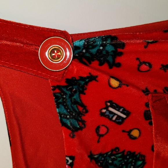 Unbranded Women's Size XL Christmas Theme Romper Overalls w/Pockets - Picture 4 of 10